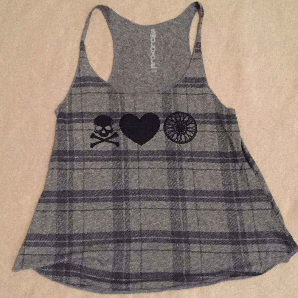 SoulCycle Skull, Heart, and Wheel Tank